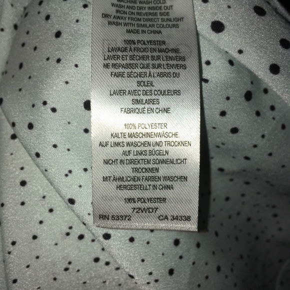 French Connection mint polka dot blouse - Picture 6 of 6